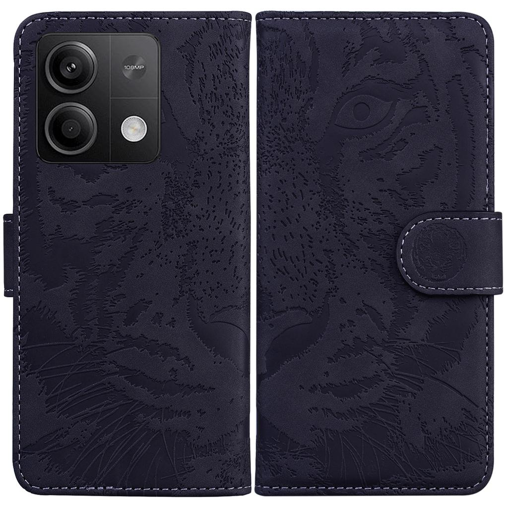 For Xiaomi Redmi Note 13 5G/Note 13 5G (China) Leather Wallet Case Tiger Pattern Cover