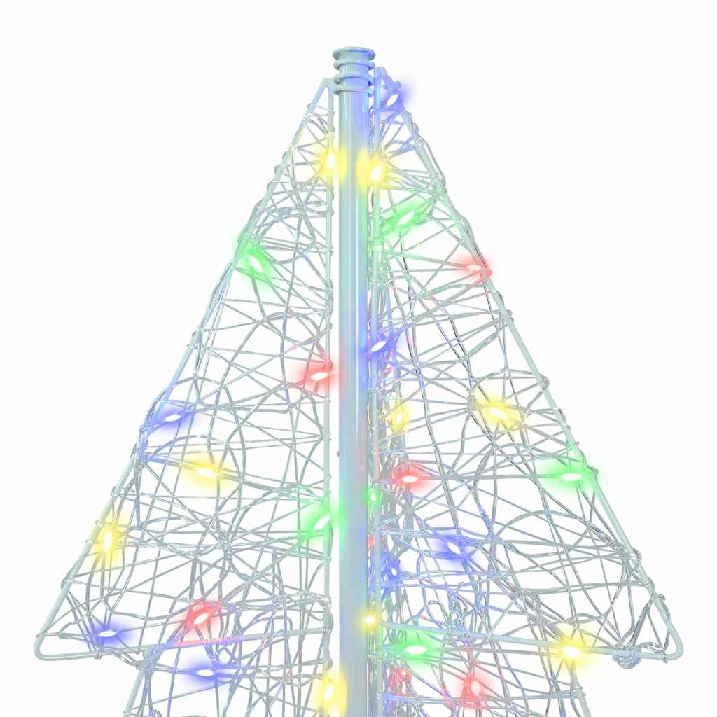 Christmas Tree with 160 Multicolor LEDs 150 cm Acrylic