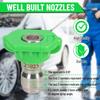 Pressure Washer Tips Set, 1/4 Inch Quick Connect Pressure Washer Nozzle Tips, 5 Pack, 2.5 GPM, 4500 PSI