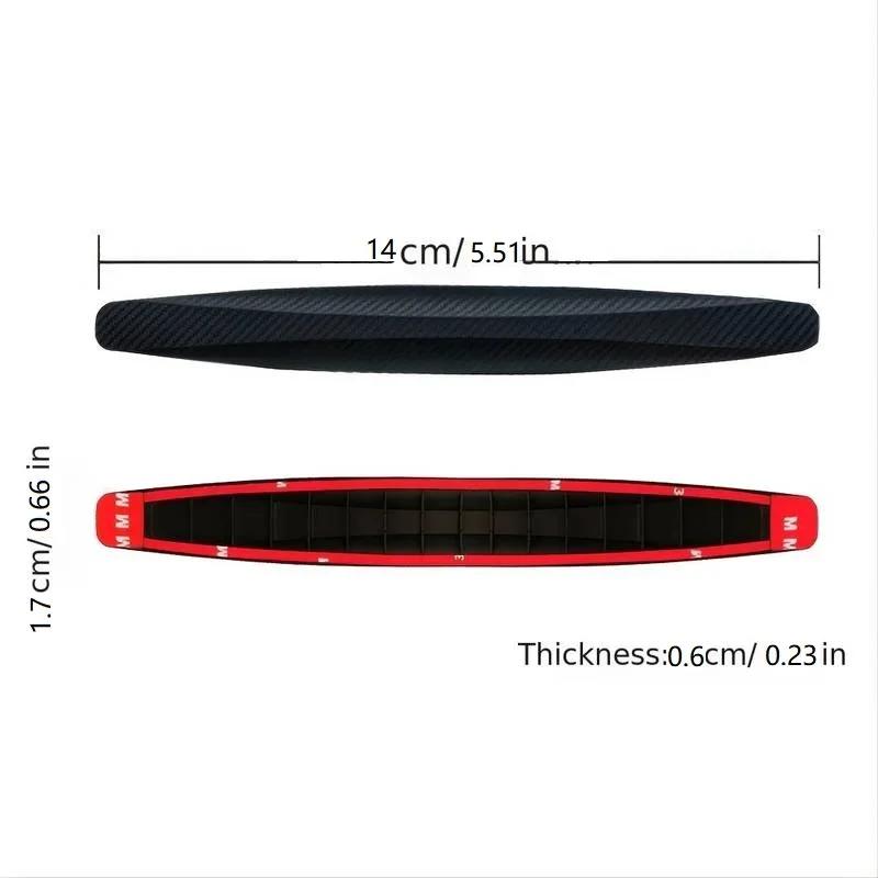 Suitable for BMW Car Front and Rear Carbon Fiber Anti-collision Sticker New 3 Series 5 Series X1X3X5X6X7 Modified Spoiler Knife