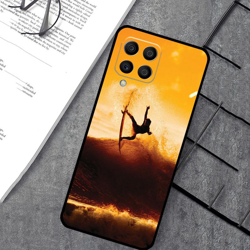 California Surfing Waves Case For Samsung Galaxy M35 M21 M12 M13 M14 M15 M06 M16 M36 M56 M31 M53 M32 M52 M55 M34 M54