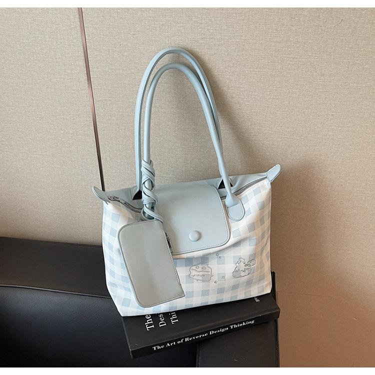 

Shoulder bag women s new multi-functional tote bag fashionable and casual large-capacity shoulder backpack синій