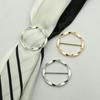 Round Japanese Fashion Knot Buckle for Coat, Belt, or Scarf - Alloy Material