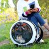 Transparent PC Pet Rolling Carrier Convenient Outdoor Cat Cage Comfortable Breathable Flight Case Universal Wheels Cat Travel