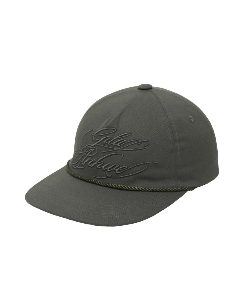 Gillaakaibeu Script Lettering Trucker Cap_Khaki