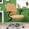 Elastic Milk Silk Office Swivel Chair and Backrest Cover