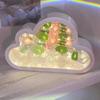Flower Night Light Mirror Flower Mirror Nursery Night Light Romantic Desktop Decor Nursery Bedside Table Lamp Atmosphere