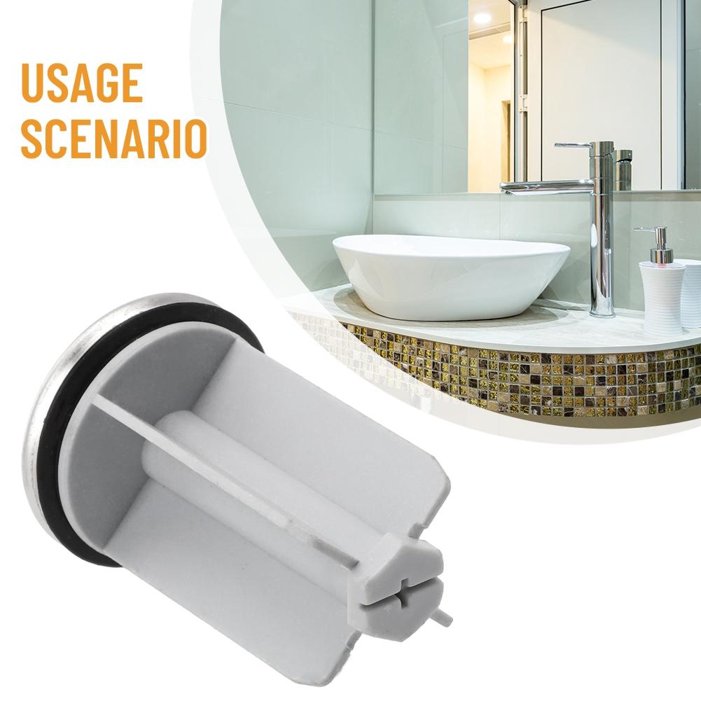 Practical Grey Sink Stopper Suitable for Most Bathroom Wash Basins