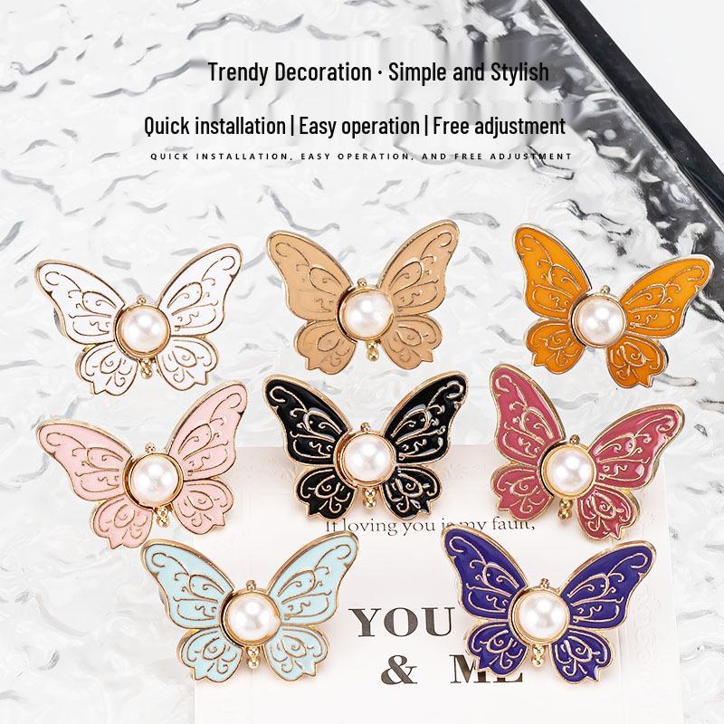 Floral Butterfly Adjustable Buckle - Stitch-Free Waist-Reducing Tool for Oversized Jeans
