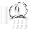 16Pcs Make Jewelry Smaller Invisible Ring Size Adjuster for Loose Rings Adjuster