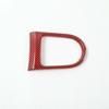 Red Carbon Fiber Center Console Gear Shift Box Cover Trim For Ford Mustang 15-19