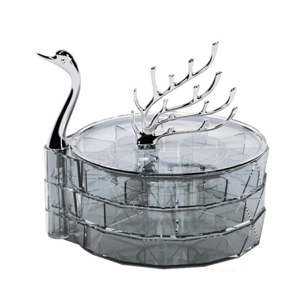 Large Capacity Necklace Earring Storage Box Multi-Layer Rings Display Box For Women