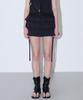 Hauseuobeupondeu Volume Ruffled Cotton Skirt_Black