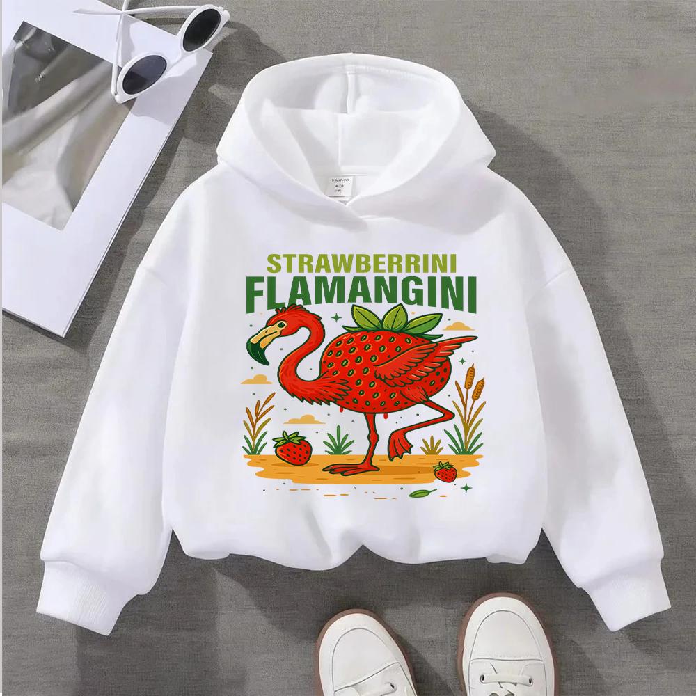 Cute Ballerina Cappuccina Printed Kids Sweatshirt for Girls Fashionable and Comfortable Children's Pullover Top