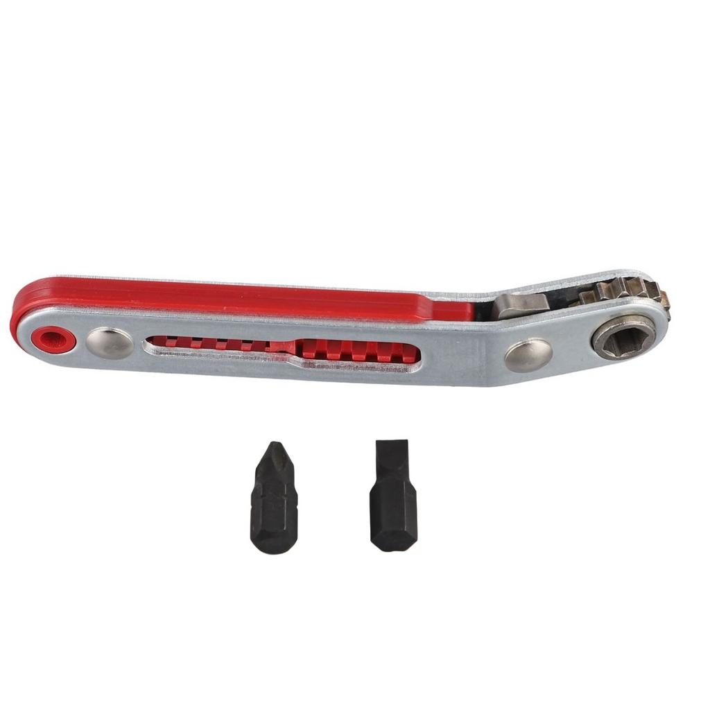 16 Teeth Ratchet Compact Tool Compact Toolkit 103mm*17mm 16 Teeth Ratchet Screwdriver Chrome Vanadium Steel Material