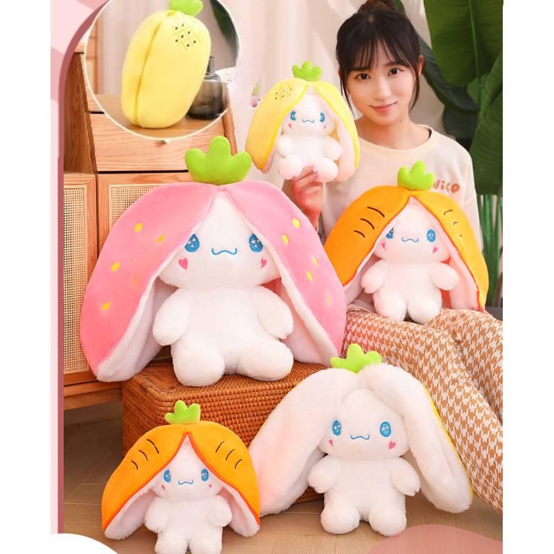 Cute Fruit Dog Plush Toy Japanese Style Cartoon Cinnamon Dog Stuffed Animal