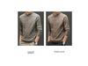 Men's Thick Cable Knit 100% Wool Sweater - Warm and Casual Autumn/Winter Base Layer Knitwear