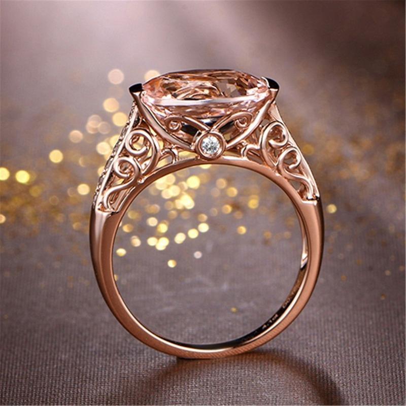 Sace Gems Classic Copper Alloy Zircon Ring Ladies Jewelry Wedding Promise Party Gift