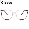 TR90 Vintage Oversized Cat Eye Myopia Glasses Trendy Eyeglasses Frame Women Clear Lens Vision Correction Glasses -1 -2 -3 Oculos