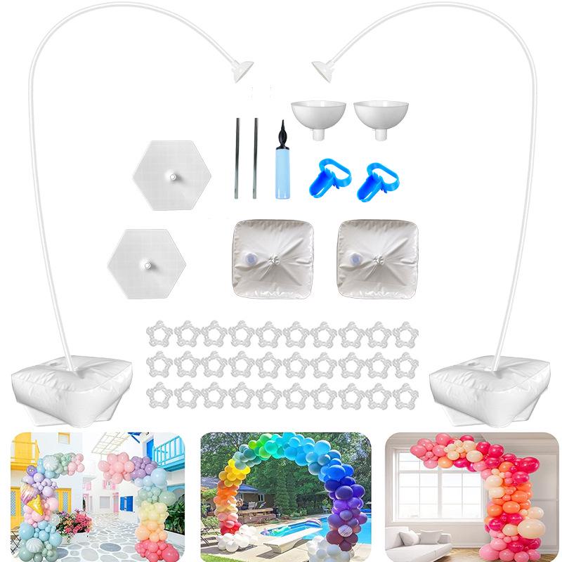 

Гибкий набор для арки из воздушных шаров с алюминиево-пластиковыми трубками для украшения на день рождения White Arch Kit Version B