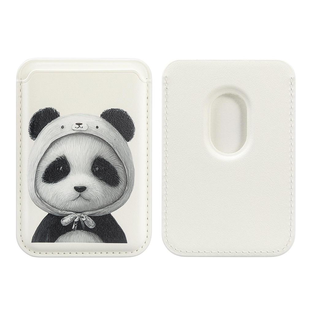 MagSafe Compatible Magnetic Leather Card Holder for iPhone 17/17 Pro