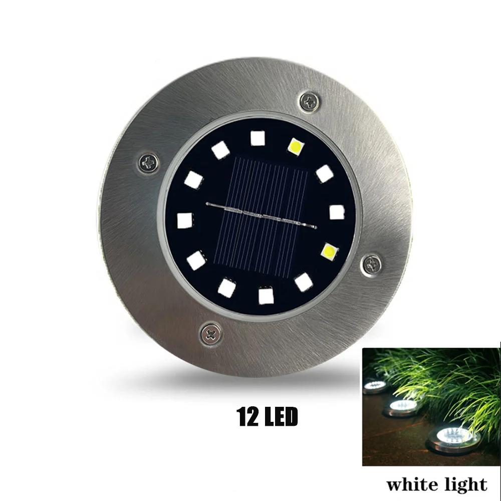 Solar Buried Ground Lights, 8/20 LED Waterproof Underground Deck Spot Outdoor Garden Pathway Driveway Landscape Decor Spotlight