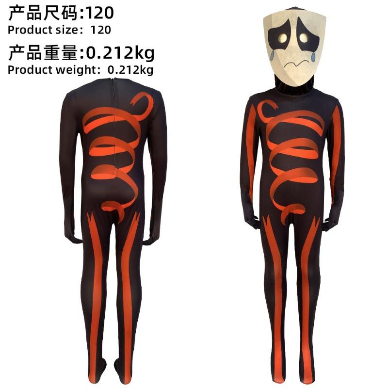 Halloween magic number circus cos Pamney clown onesie children's day stage costume