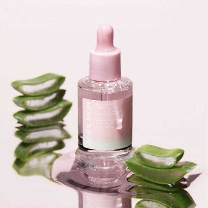 APRILSKIN Pink Aloe Mucin Serum 30ml – Soothing & Hydrating Repair Serum