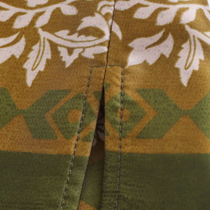 Kaslead New Arrival Women's Clothing Fashion Style Silk Satin Texture Print Top and Trousers 8956192 8799193