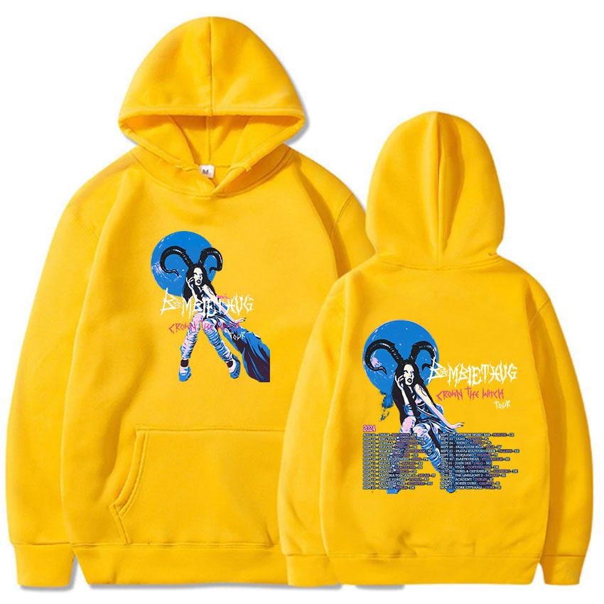 Crown The Witch Tour 2024 Mikiny Bambie Thug Zpěvačka Grafické Mikiny Ležérní Dámské/Pánské Oblečení Zimní Mikiny s Kapucí Unisex Pulovry