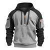 Men's Long-sleeved Casual Hooded Vest Pullover