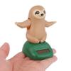 Solar Powered Gift Car Ornament Sloth Toy Dancing Sloth Model Sloth Doll Shaking Hand