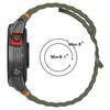 For Garmin Fenix 8 47mm/Fenix E 47mm 22mm Quick Release Wavy Texture Silicone Watch Strap with Silver Connector