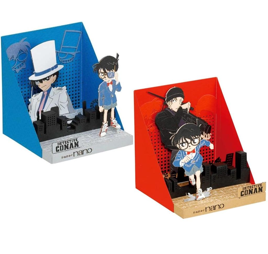 Paper Nano Detective Conan 2-Pack Set Conan & Kid Conan & Akai Anime Character Character Goods