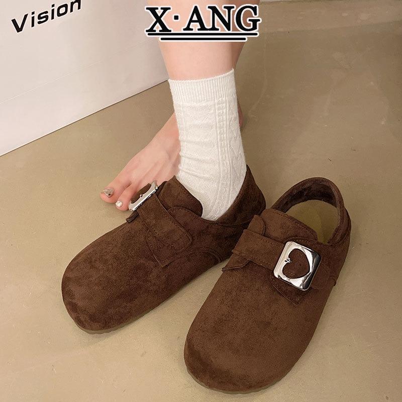 Cowhide Version All-inclusive Velvet Two Cotton Shoes, Children's Thick-soled Inner Height-increasing Women's Shoes Are Worn Twice On One Foot