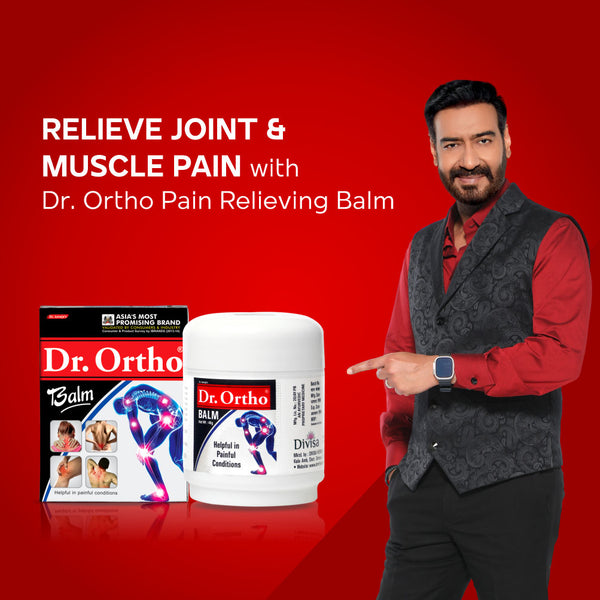 Dr.Ortho Ayurvedic Pain Relief Balm for Joint, Knee, Back Pain - 40g Pack of 2 Natural Relief