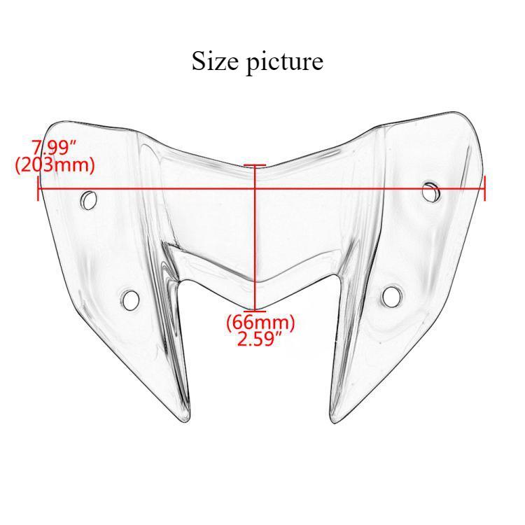 Motorcycle Front Windshield Deflector Bellows Fairing Head W-plate Shell Suitable for Kawasaki Z800 2012 2013 2014 2015 2016