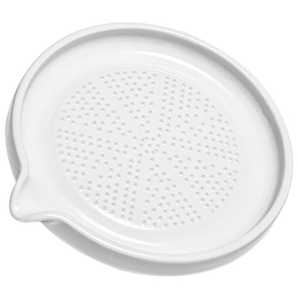 Complementary Food Grinding Tool Fruit Milling Plate Garlic Masher Ceramic Garlic Grater