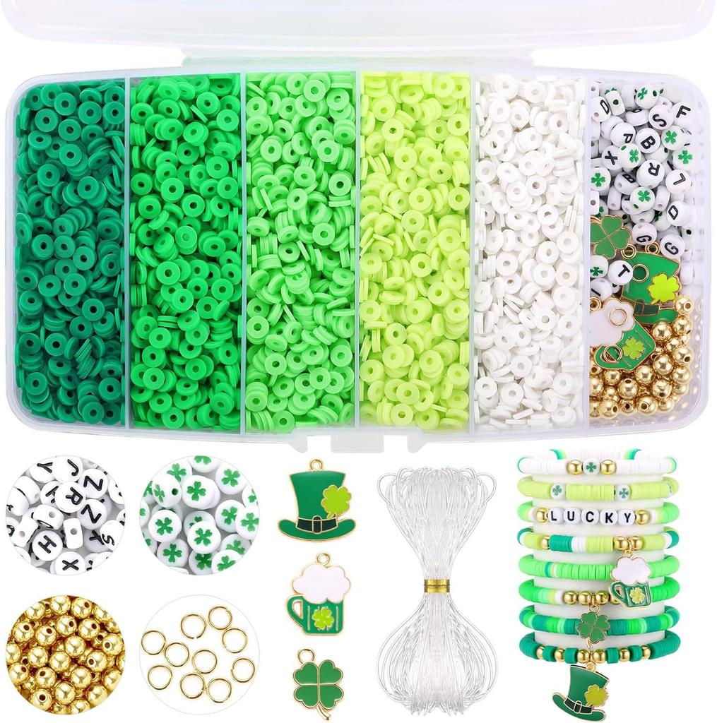 5100Pcs Clay Bead Soft Pottery Pieces, Friendship Bracelet Jewelry Making Kit, Diy Jewelry Accessories