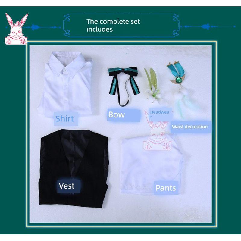 Genshin Impact Cosplay Costume Wind God Venti Concert Barbatos Cosplay Men's Costume