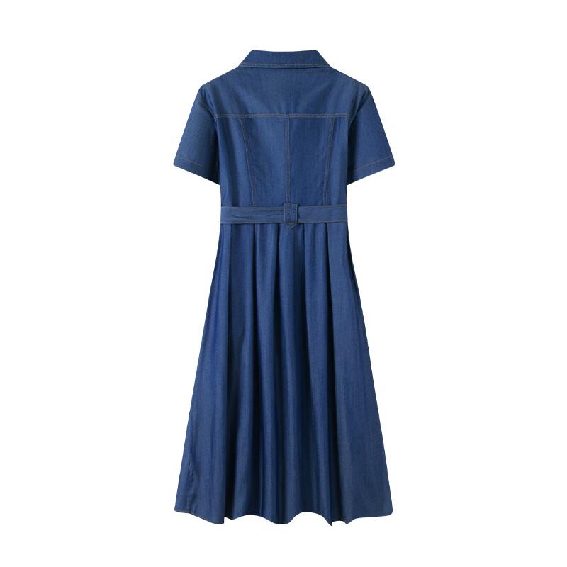 Navigare Women's Thin Denim Shirt Dress