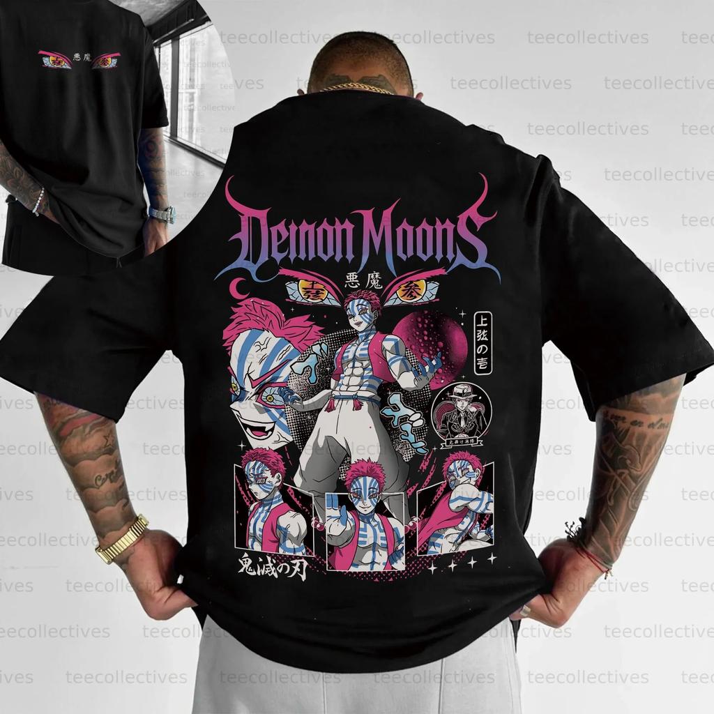 Demon Slayer Shortsleeved Mens and Womens Same Style Comfortable Shortsleeved Couples Clothing Casual Shortsleeved Popular