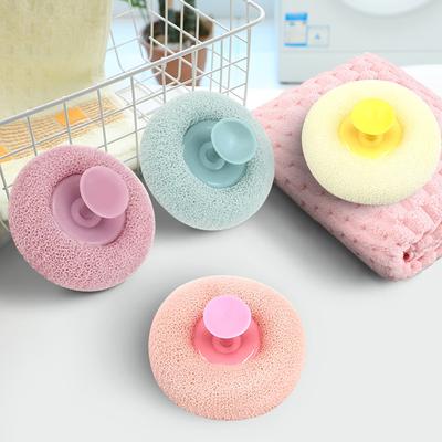 New Bath Massage Bath Ball Suction Cup Bath Ball Two-in-one Foaming Exfoliating Mud Rubbing Back Bath Flower Ball