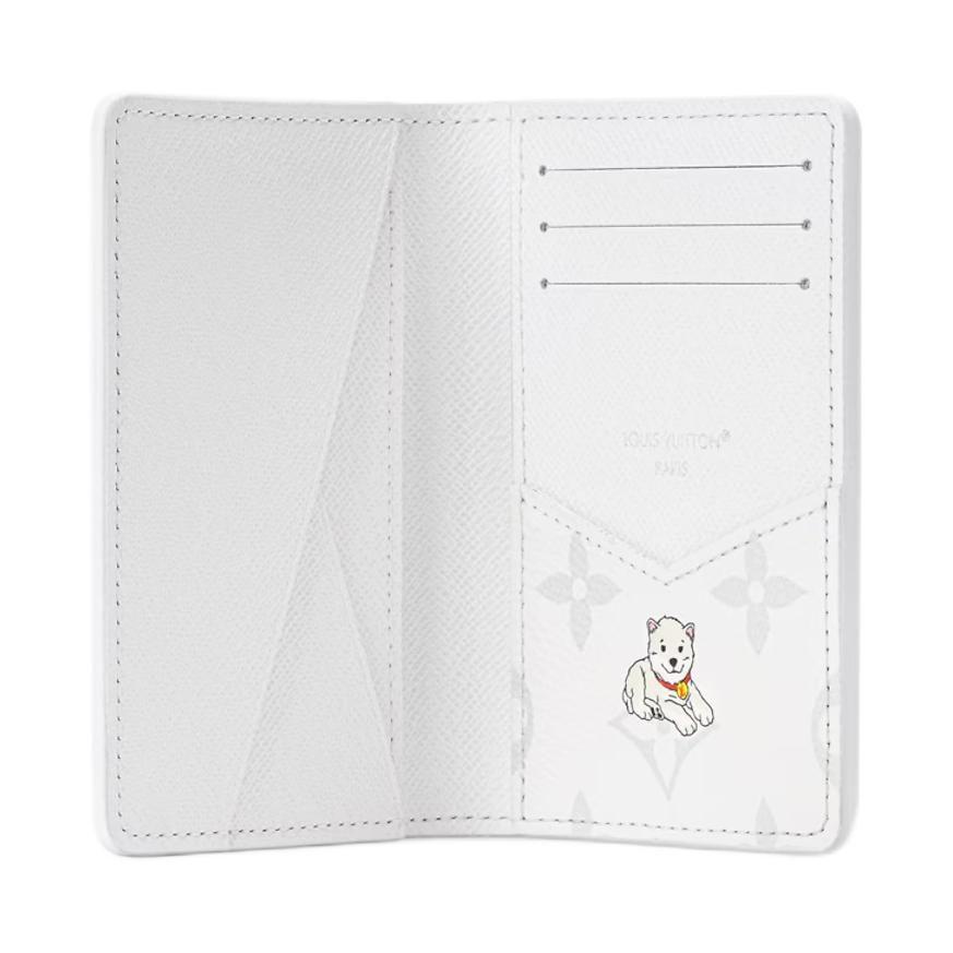 LOUIS VUITTON Monogram Coated Canvas Wallet Women's White M27081
