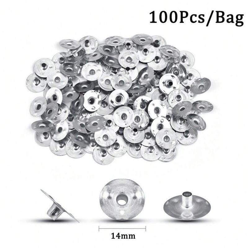 100Pcs Candle Holder 61m Cotton Candle Wick Smokeless Aromatherapy Cylindrical Candle Thread Candle Making Kit DIY Candle Maker