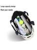 Canvas Striped Tennis Tote: Fashionable Ladies' Crossbody Handbag & Beach Sports Bag