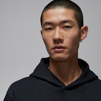 Jordan Sweatshirts Men's Black Hooded Moderate