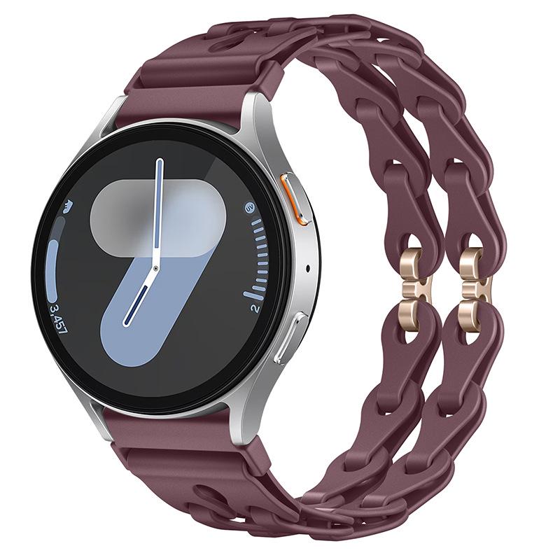 Fashion Hollow Silicone Strap for Samsung Watch7 & Huawei GT3 Pro