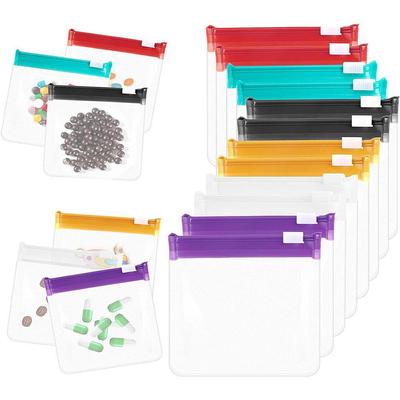 Barevný EVA Průhledný Ziplock Sáček na Šperky a Cestovní Pilulky, Ekologický s Malým Zipem