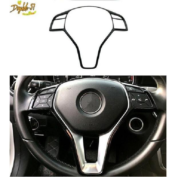 ABS Steering Wheel Frame Cover Trim Glossy Black For Benz Class A B C W204 W212